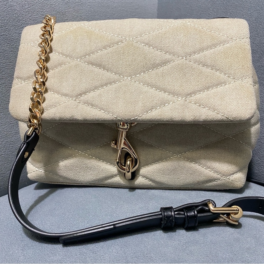 Rebeca Minkoff Edie Diamond Quilt Canvas 
Crossbody Bag